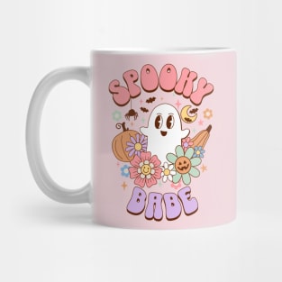 Spooky Babe Kawaii Ghost Retro Halloween Preppy Aesthetic Mug